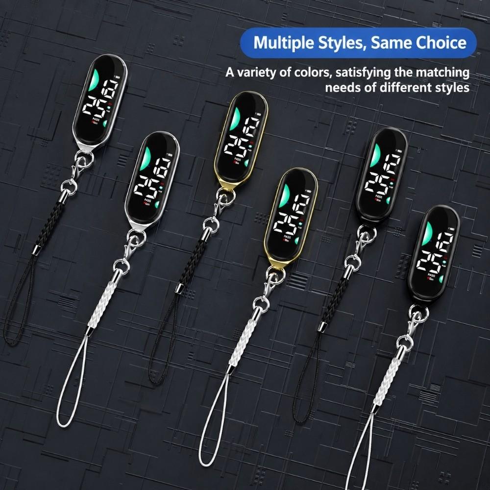 Silent School Clock Waterproof Pendant Keychain Watch Creative Electronic Hanging Watch Children