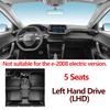 LHD TPE Car Floor Mat For Peugeot 2008 P24 2020~2025 2023 Waterproof Foot Pad Liner Anti-dirty Carpet Rug Interior Accessories