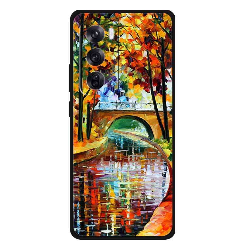Чехол для OPPO Reno 12 / Reno12 Pro Глобальная версия Модный Принт Мягкий Силиконовый Задний Чехол Для Reno12 Pro Чехол с Кошкой Reno12 5G