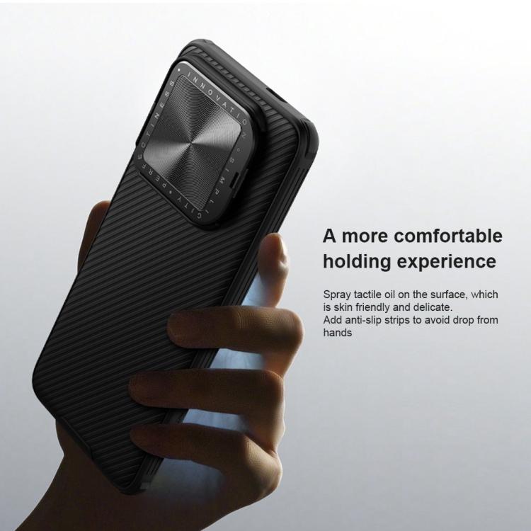China Manufacture for Xiaomi 14 Pro NILLKIN Black Mirror Prop CD Texture Mirror Phone Case