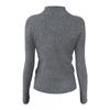 Womens Seamless Knit Half Turtleneck Slim Fit Wool Blend Base Layer Top Winter Solid Color
