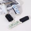 1pc Ocean Style Printed Folding Comb - Anti-static, Portable Design, Gentle Combing and styling,Special for Real Hair Wigs