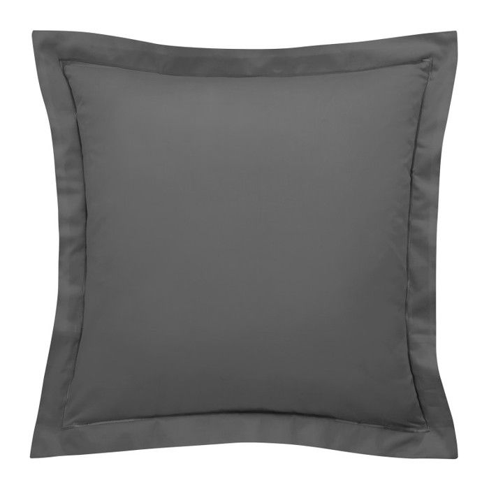 Taie d'oreiller "Prestige" 100% Satin de coton Peigné 120 fils /cm² Coton Pur - 65x65 - Prestige Graphite