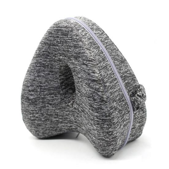 Leg Knee Pillow Memory Foam Leg Pillow with Elastic Strap Ergonomic Knee Cushion with Washable Cover for Side Sleepers Soothing Pain Relief