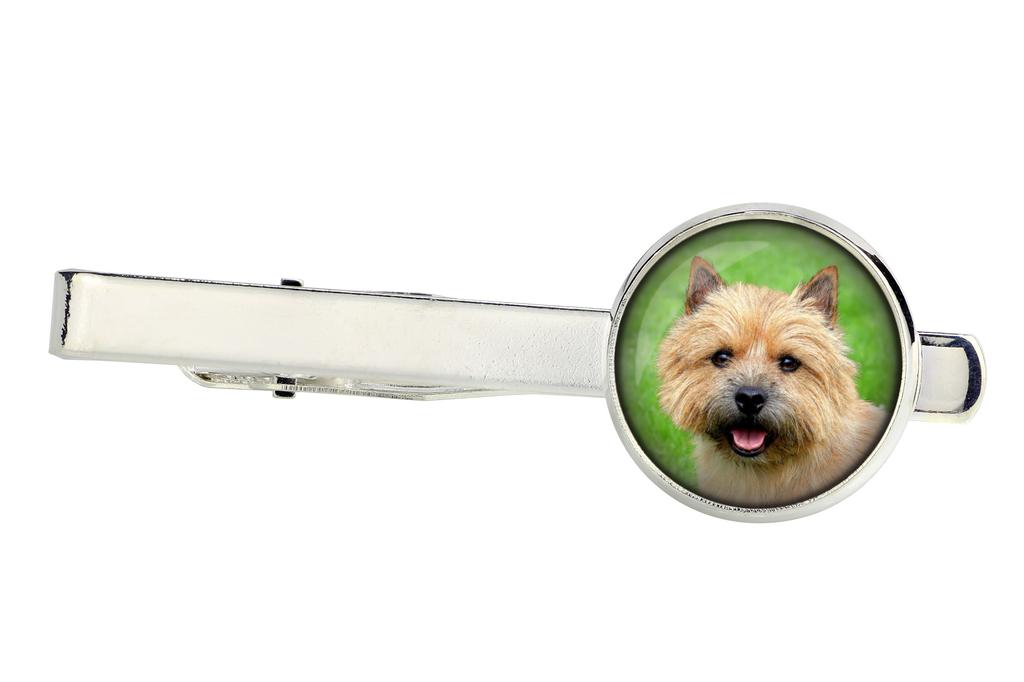 Norwich Terrier - cufflinks and tie with your photo, a suit decoration, men's jewelry from the Art-Dog brand.