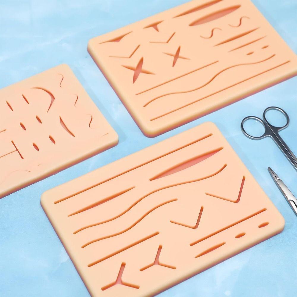 Long-lasting Mesh Suture Practice Pad 14 Wounds Training Skin Model Stitching Pad Practice