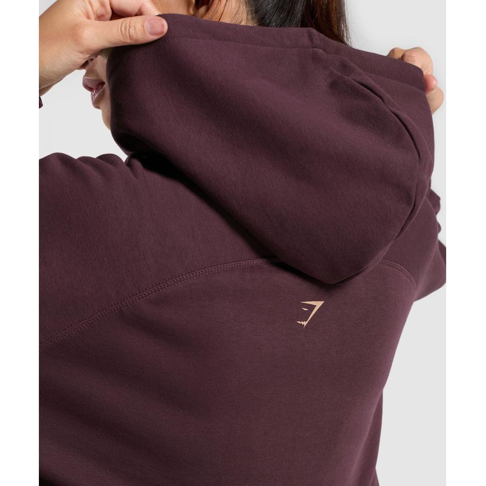 Gymshark Collegiate Lifestyle Hoodie Depth Purple B2c1c Pbzv