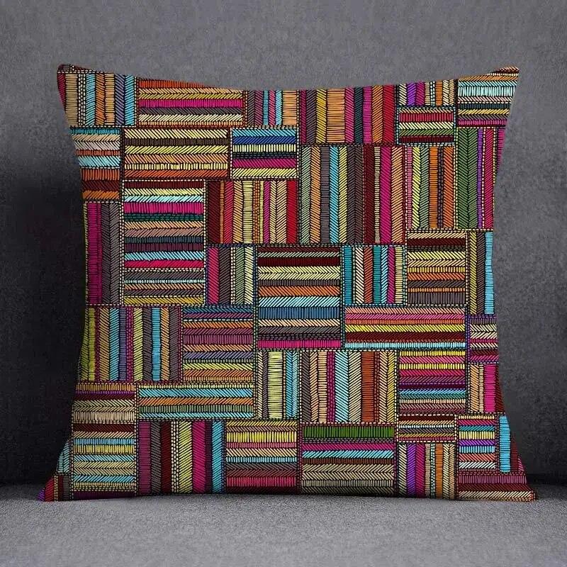 Mandala Retro Pattern Home Decoration Pillowcase Square Office Cushion Cover