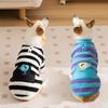 Осенне-зимняя одежда для собак Pocket Little Monster Striped Corgi Flannel для средних и маленьких собак, таксы, теплая одежда для домашних животных