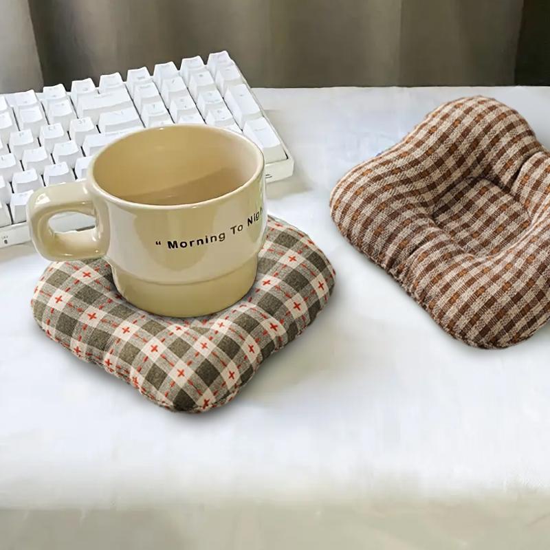 18*17 см хлопковая нескользящая ткань подставка под стакан термостойкий квадратный дизайн уникальный несколько стилей домашний декор стола аксессуары