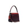 New COACH Tate Leather Handbag, Shoulder Bag, Crossbody Bag Small Women's Red & Dark Brown C2632-V5FCG