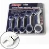 5Pcs 10-19mm 72 Tooth CRV Quick Open Reversible Combination Stubby Spanner Short Handle Ratchet Socket Wrench Auto Repair Tool