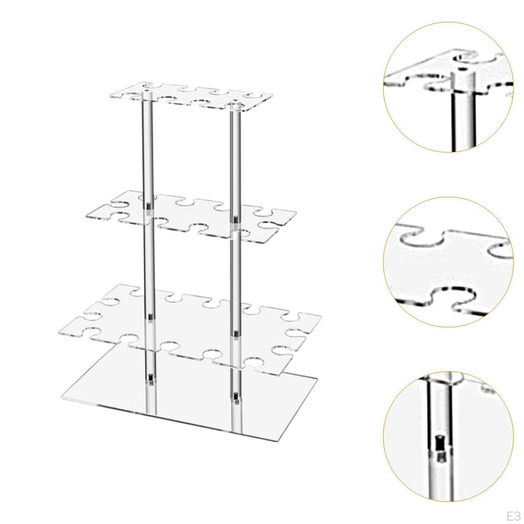 Акриловая подставка для винных бокалов со съемным держателем для бокалов для шампанского События