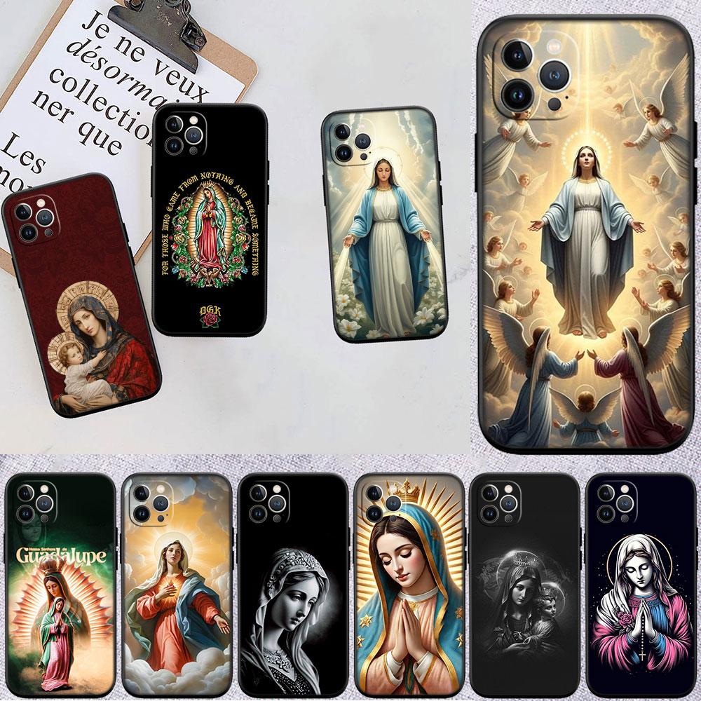 BF115 Virgen Maria Phone Case for Samsung Galaxy M06 M15 M16 M35 M55 M56 A36 A42 A50 A50S A51 A52 A32 A33 A05 A05S A06 A16 A20