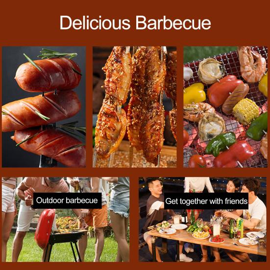 Barbecue Fork Three Prong Food Grade Heat-resistant Great Strength No Deformation Barbecue Stainless Steel Meat Vegetable Barbecue