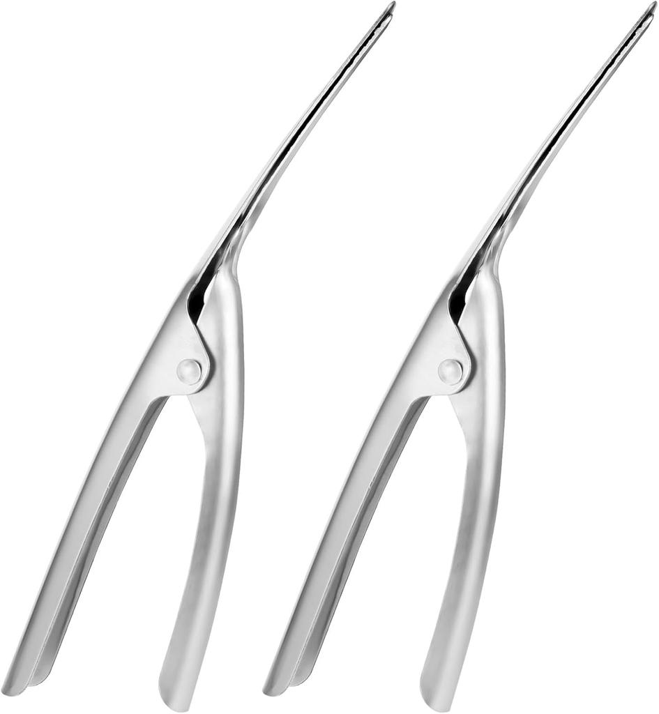 1/2Pcs Shrimp Peeler Stainless Steel Prawn Portable Shrimp Deveiner Tool Peelers Crayfish Cleaning Tool for Easy Prawn Deveining