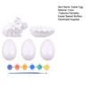 1 Set Easter Egg Rabbit Painting Kit with 6 Colors Paints Paintbrush DIY Paintable White Rabbit Egg Arts Crafts