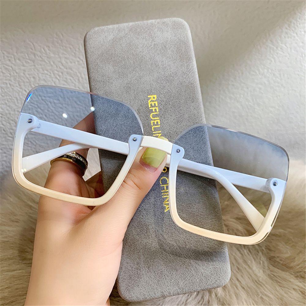 Luxury UV400 Vintage Oversized Sunglasses Eyewear for Lady Big Frame Women Square Sun Glasses