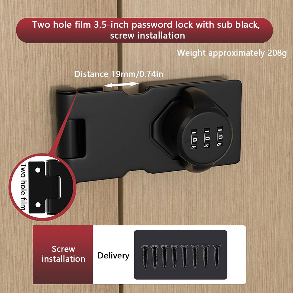 Замок для дверцы шкафа с перфорацией, замок для холодильника, противоугонный замок для ящика, замок для шкафа с двойным открыванием, замок для раздвижной двери картотечного шкафа