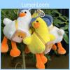 Adorable Cute Tilting Duck Plush Toy Soft Stuffed Animal Doll Keychain Accessory