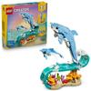 Игрушка LEGO Creator Искрящийся Дельфин Танцующий на Волне - Подарок на День Рождения - Строительные Блоки - Девочки, Мальчики, Дети (Возраст 9, 10, 11 лет) - Ученик начальной школы