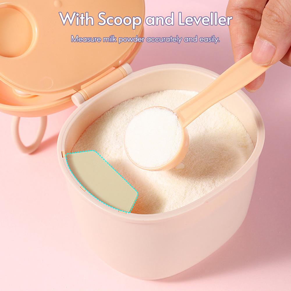 Диспенсер для детского питания, 150 мл, дорожный контейнер для детского сухого молока с совком, выравнивателем, ручками для переноски