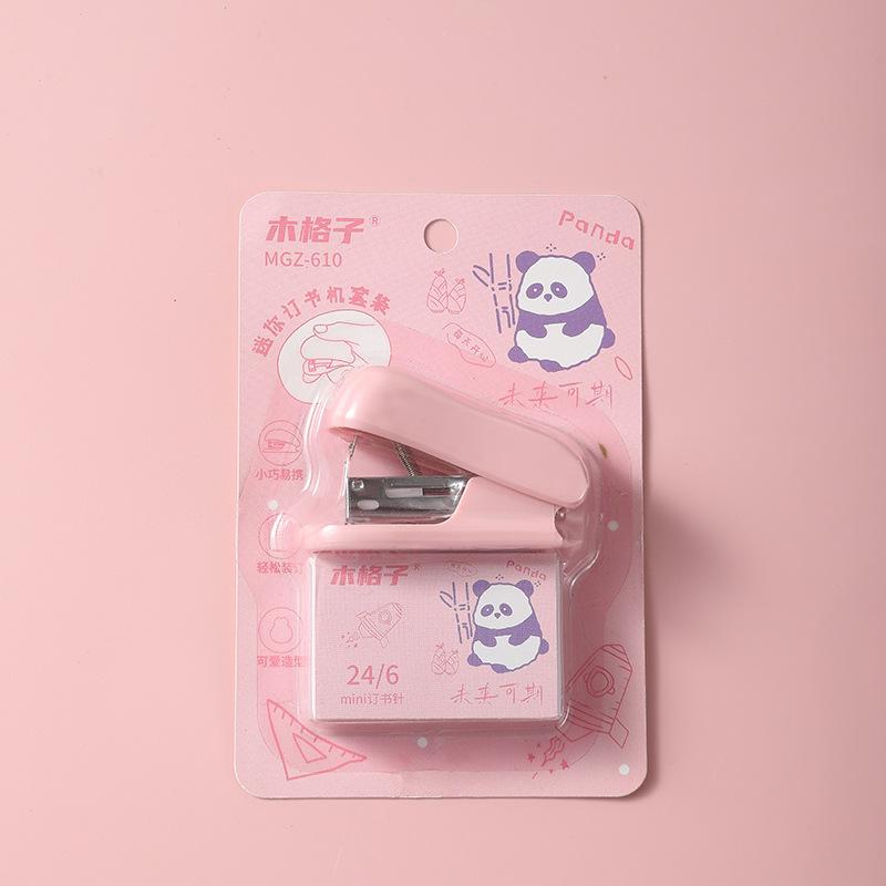 1 шт. мини-степлер цвета Моранди, милый маленький степлер для студентов, офисные принадлежности, ручной набор степлеров