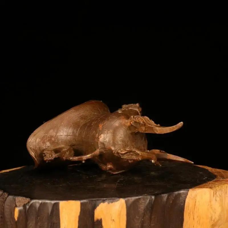 Ancient Imperial Cup Imitation Purple Copper Wine Bottle Antique Goblet Metal Crafts Small Wine Glass Home Decorations Ancient