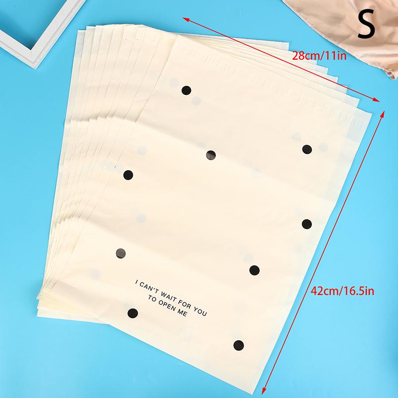 10 шт./лот Упаковочные пакеты с бантом Водонепроницаемый логистический пакет для одежды Почтовый пакет Заказной пластиковый почтовый пакет для доставки