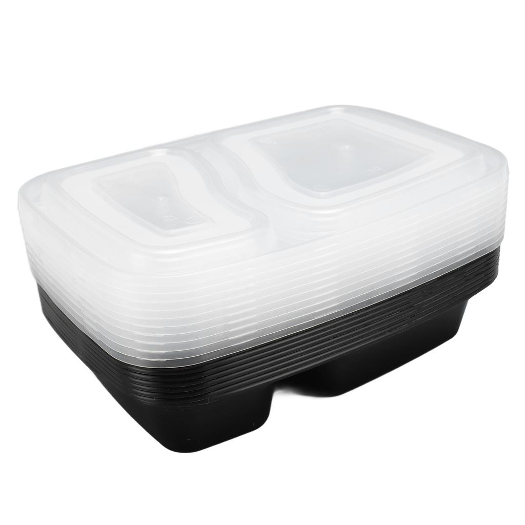 10pcs Take Out Containers Plastic Lunch Box Set Reusable Disposable Food Storage Containers for School Office Travel