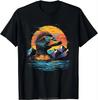 With Sunglasses  Hat Design  Perfect For Casual Wear Tshirt Unisex Clothing Summer Oversized Tshirt Cotton T Shirt Tops Tees