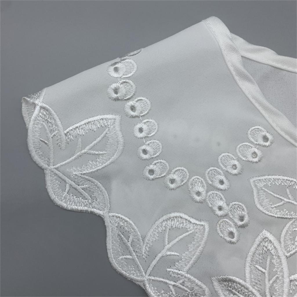 Women False Collar White Blouse Top Collar Elegant Fake Collar Shawl Wrap Universal Lady Party Dress Clothes Accessories
