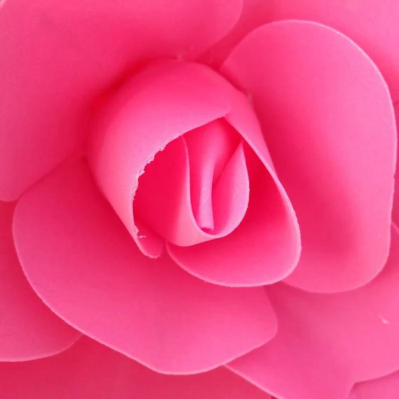 Large Rose PE Foam Flowers Wedding Flower Wall Backdrops Decor Nursery Wall Decor Fleur Artificielle Mariage Boda Rosa Flore