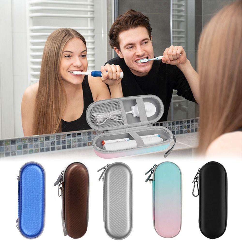 Hard Shell Tooth Brush Holder EVA Toothbrush Charger Organizer for Travel Journey
