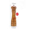 Classical Oak Wood Pepper Spice Mill Grinder Set Handheld Seasoning Ceramic Grinding Core BBQ Tools