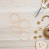 50 шт. Круглые деревянные заготовки для поделок Натуральный цвет 6 см DIY Украшения для скрапбукинга Свадьба Рождество Декор для вечеринок Искусство