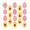 9Pcs Easter Rabbit Biscuit Mold Plastic Bunny Egg Cookie Cutter Stamp Embosser