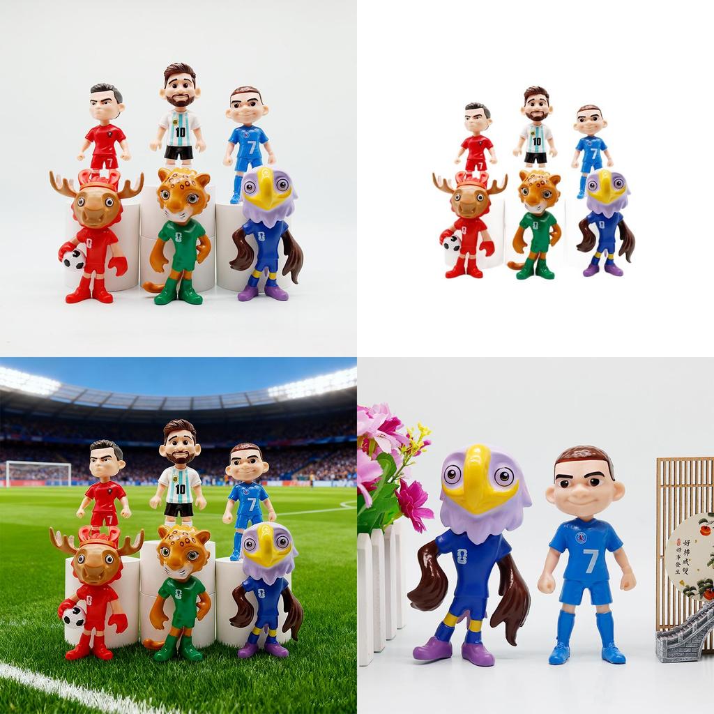 ПВХ Статуэтка фаната Кубка мира Модель автомобиля Украшение Памятный Домашний декор Предмет коллекционирования для футбольных энтузиастов