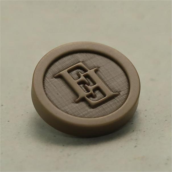 6 шт./лот-роскошный дизайн, черные, белые, кофейные F, круглые пуговицы из смолы с буквами для одежды, швейные аксессуары, декоративная кнопка «сделай сам»