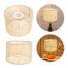 E27 Rattan Hand Woven Lamp Cover Retro Rattan Lamp Shade Decor Boho Rattan Lamp Guard Cover for Table Lamps Floor Light