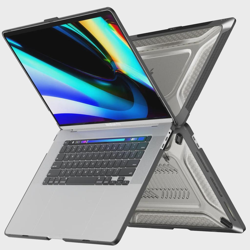 Защитная охлаждающая подставка для MacBook Air 13/Pro 16, Матовый противоударный чехол для 14-дюймовых ноутбуков