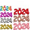 2024 Новогодний воздушный шар для украшения 16-дюймовый воздушный шар с сиамскими цифрами из алюминиевой пленки Воздушный шар для празднования годовщины компании