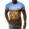 Summer Various Animal Pattern Men's T-shirt 3D Fashion Cool Style Printed T-shirt Hip Hop O-neck Casual Trendly Short Sleeve Tee