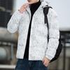 Зимняя свободная утолщенная теплая куртка с кленовым листом Куртка корейской версии Модная куртка с хлопковой подкладкой