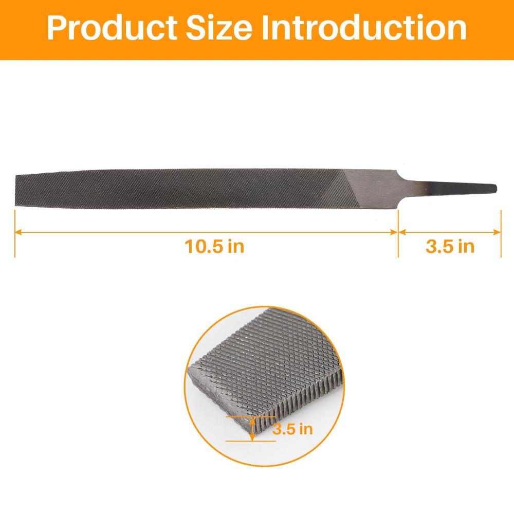 Одноручный напильник Плоский металлический напильник Высокоуглеродистая сталь Ручные напильники для инструмента Металлический напильник Плоский напильник Дерево