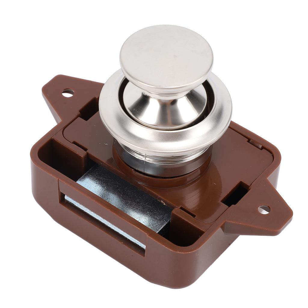 Мебельная кнопочная защелка Стильный вид Без ключа Защелка с кнопочным замком для дверцы шкафа для автодома, яхты, дома на колесах, кемпера