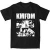 Футболка KMFDM Рок-группа Хип-хоп Футболки С коротким рукавом Y2K Ретро Топы Летние Хлопок Круглый вырез 4XL 5XL 6XL Одежда