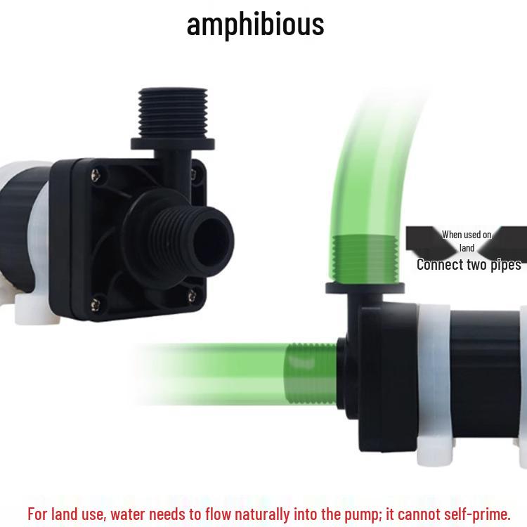 12V DC Brushless Silent Submersible Pump for Fountains, Gardens, Ponds, and Therapy