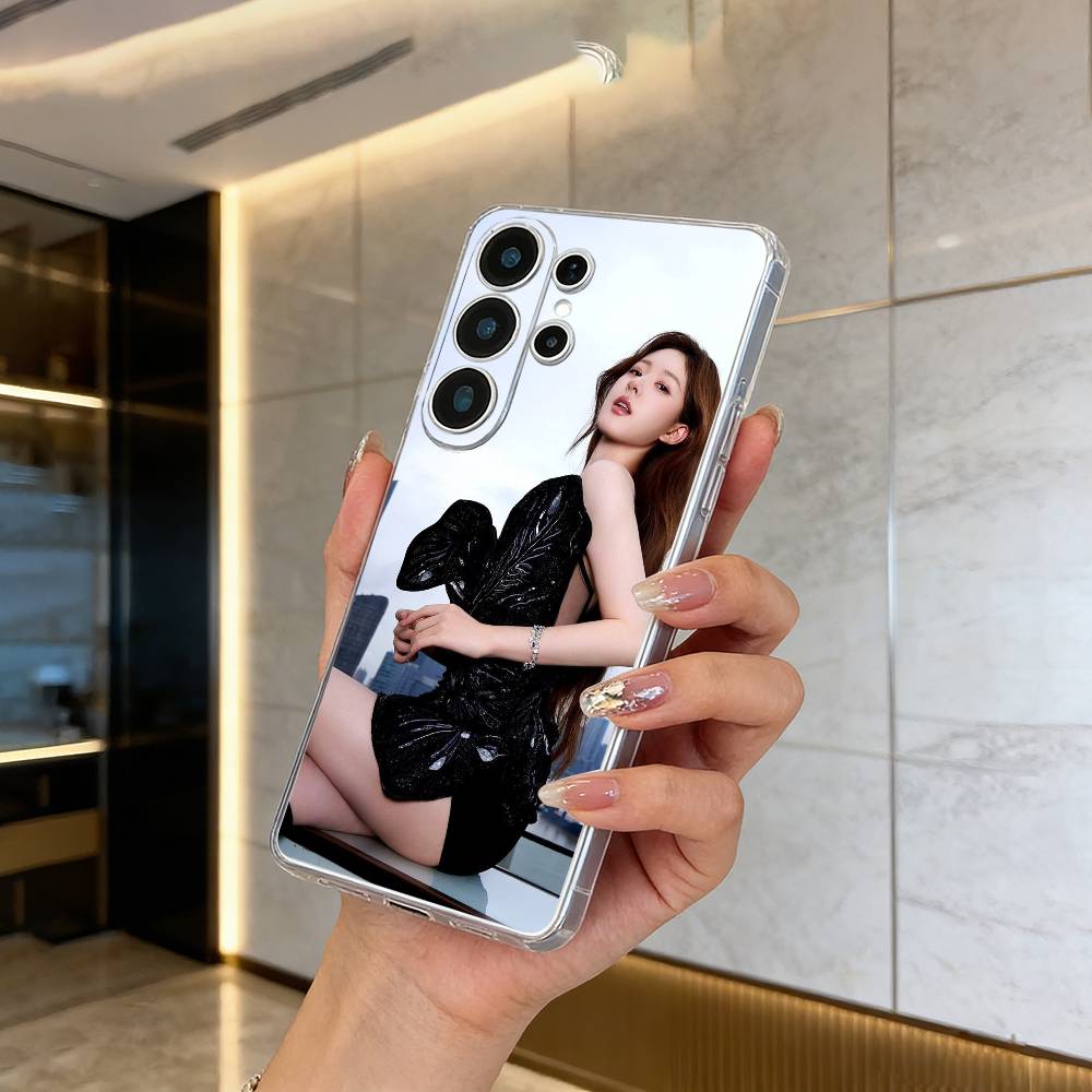 Китайская актриса-Чжао Лусы Чехол для телефона для Samsung S25, S24, S21, S22, S23, S30, Ultra, S20, Plus, Fe, Lite Прозрачный чехол