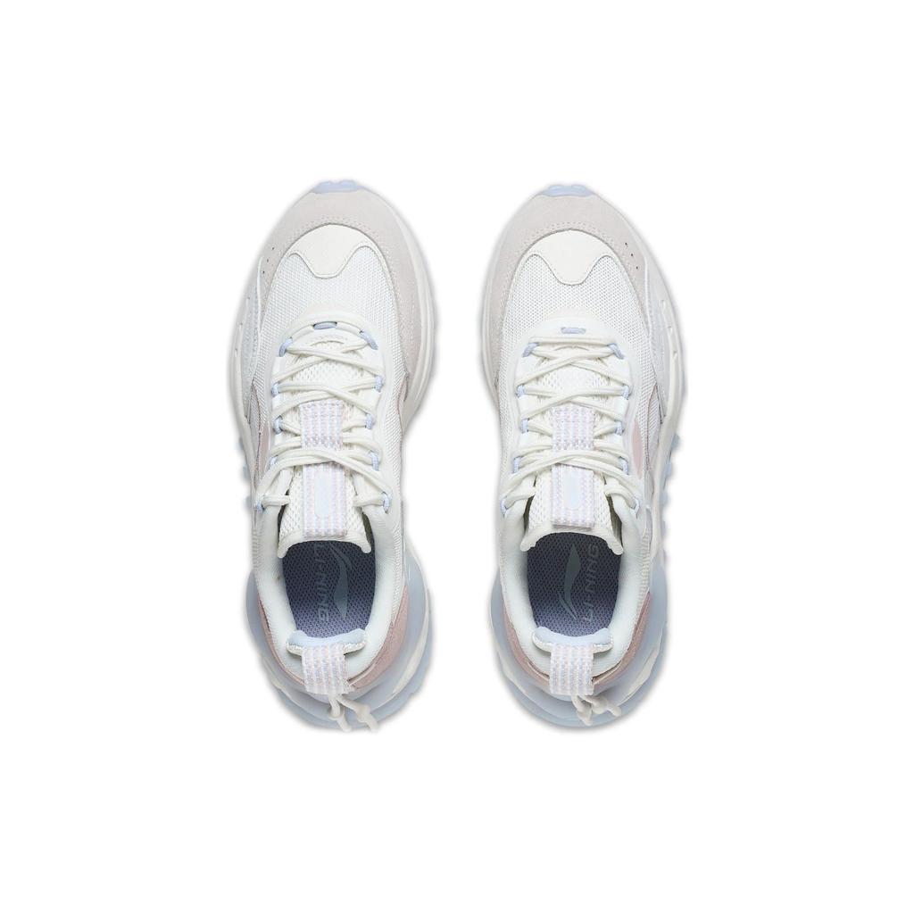 Кроссовки женские Li Ning CF Trail Series Star Track с нескользящей износостойкой подошвой, цвет Cloud-White AGLT074-1